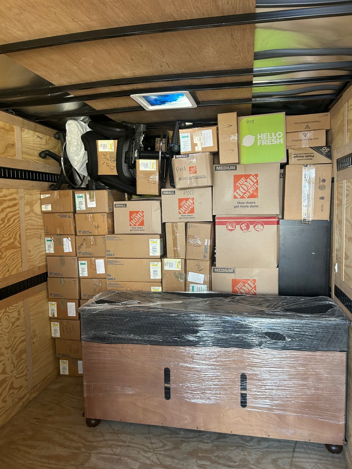 Commercial office move handled by the Upright Moving team