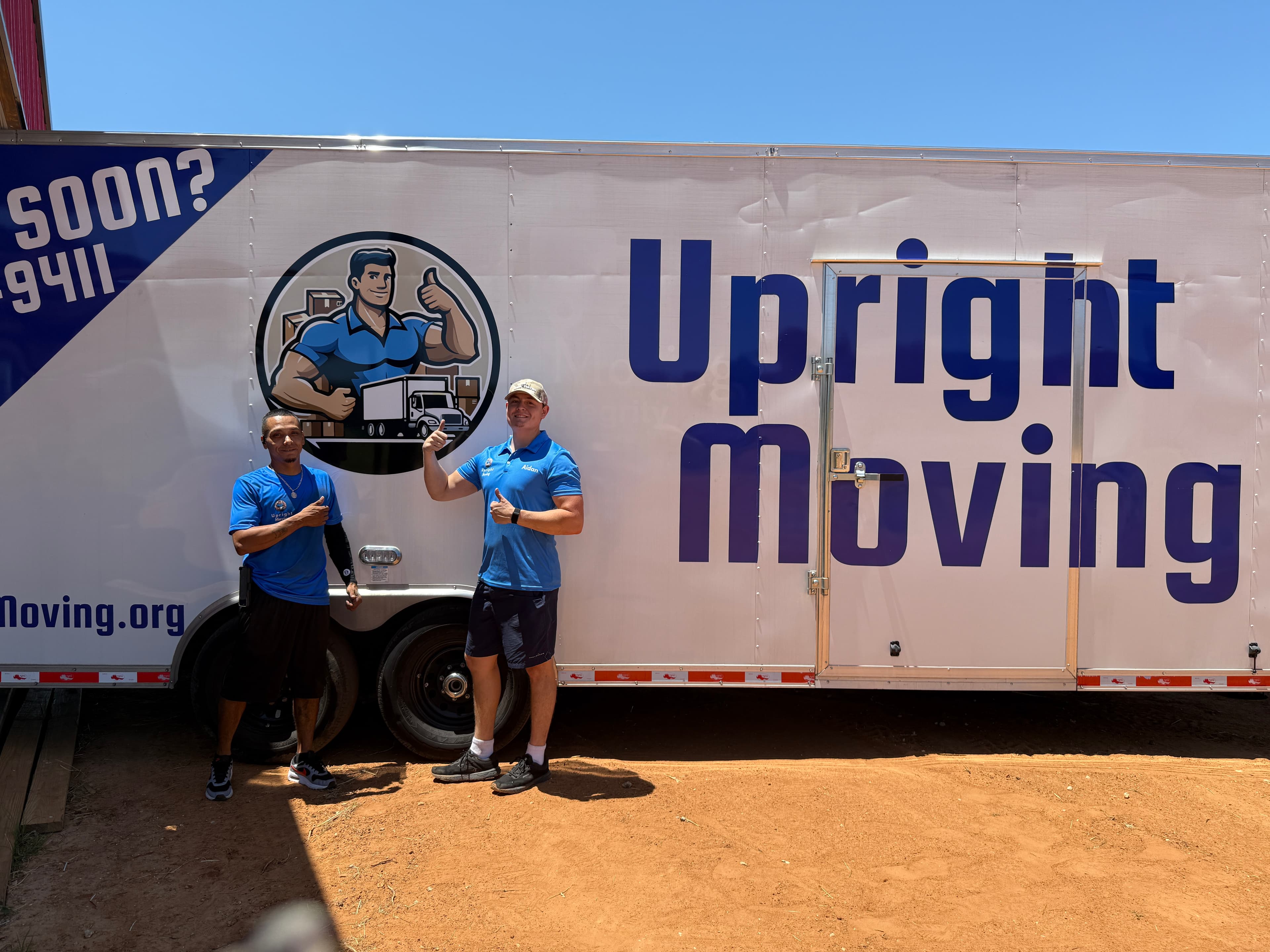 Professional packing service with a fully loaded moving cart